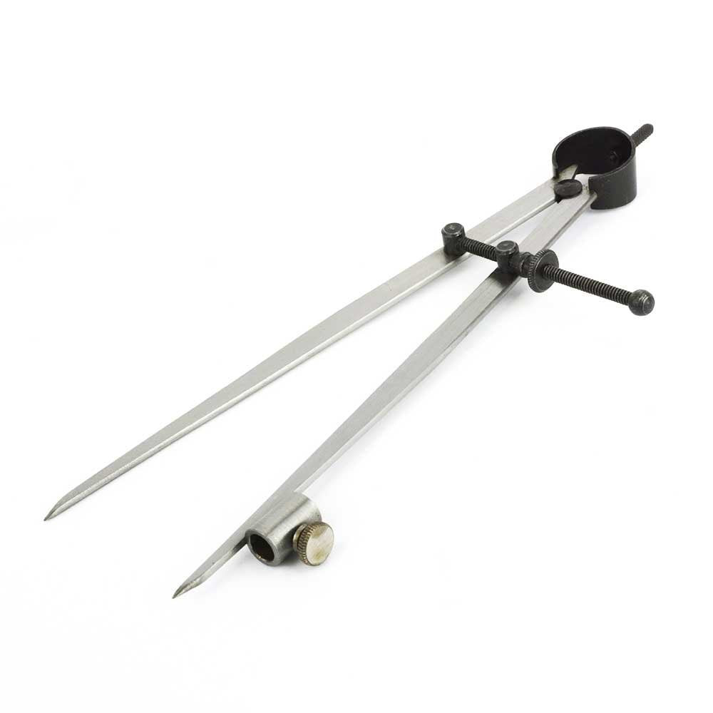 TAURISH 12" Precision Compass Pencil Holder/Spring Divider/Scriber