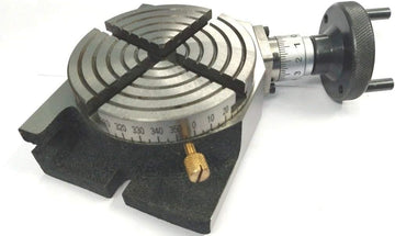 TAURISH 4" Inches (100 mm) 4 slots Regular Rotary Table for Milling Machines