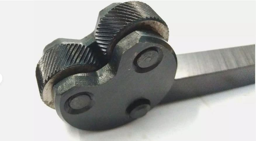 Taurish Precision KNURLING Tool Pivot Head Diamond Medium Pitch Pattern 1/2" SQ. Shank