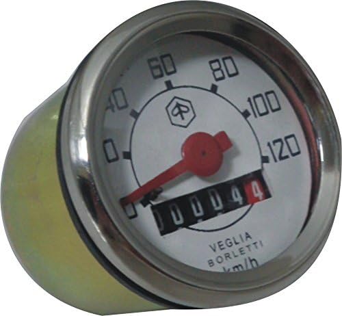 RS Vintage Parts RSV-B018FVKA8W-01396 Motorcycle Parts A73 Speedometer 0-120 Kph Vespa V50 V90 V100