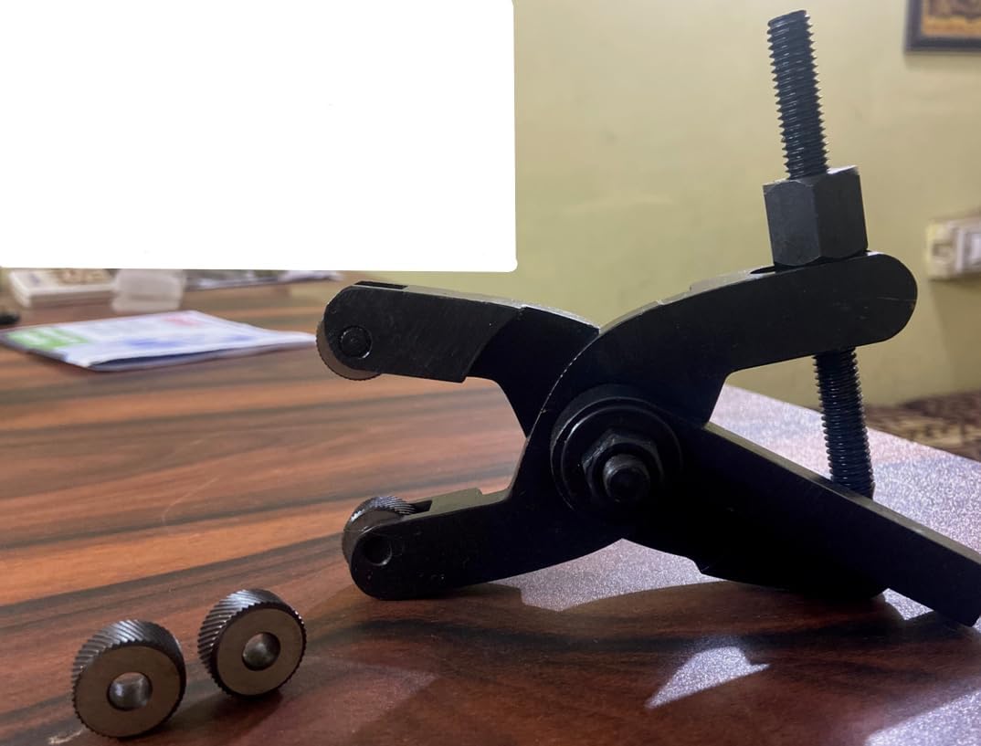 TAURISH 1/2" Quick Action Scissor Type Knurling Tool Holder - Capacity 1/16" to 2-1/4" with 2 Extra Knurls - Hardened Steel Knurls for Longer Life, Fast Set-Up, Clean Knurling Pattern