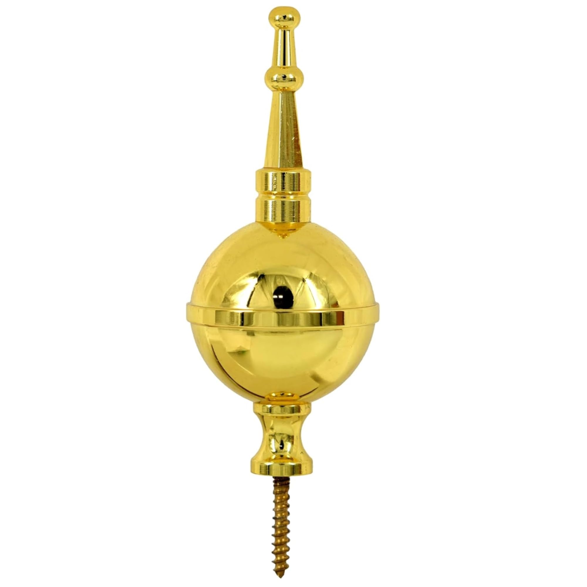 TAURISH Brass Ball & Spire Finial for Grandfather/Grandmother Longcase Clocks Decorative Clock Tool