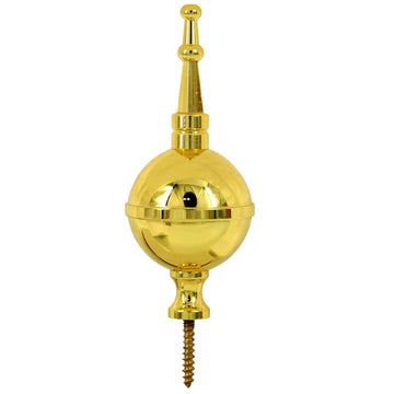 TAURISH Brass Ball & Spire Finial for Grandfather/Grandmother Longcase Clocks Decorative Clock Tool