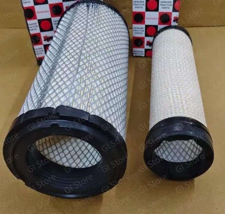 TAURISH Air Filters Outer Inner for Mahindra Tractor 6065 6075 006019167C1 006019168C1