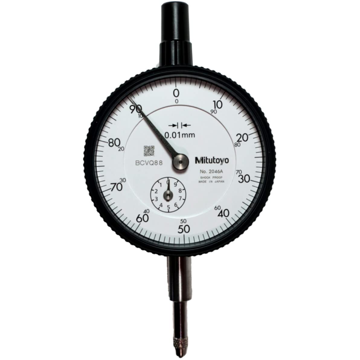 Mitutoyo 2046A Dial Indicator DG 0.01 Grad, 0-10mm Range