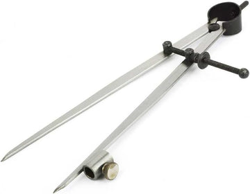 10" Precision Compass Pencil Holder/Spring Divider/Scriber - New