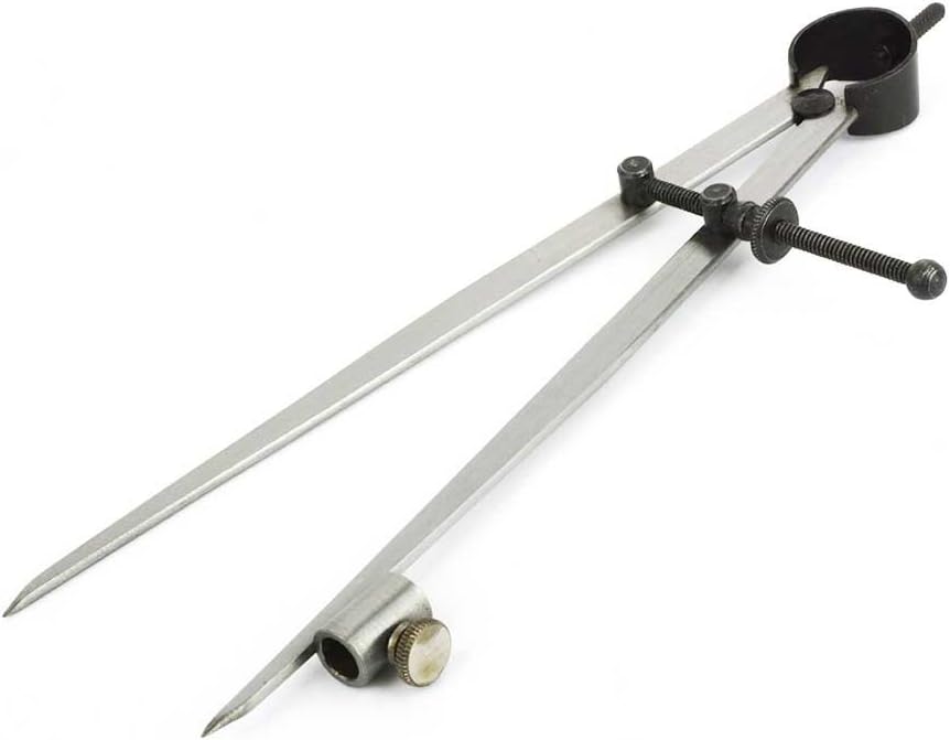 8" Precision Compass Pencil Holder/Spring Divider/Scriber - New