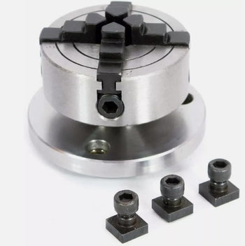 Taurish 4 Jaw 65mm Independent Chuck With Backplate & T-Nuts