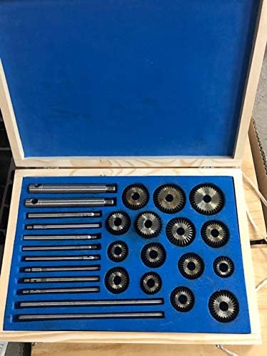 RAHISH TOOLS Valve Seat & Face Cutter Set/Kit - 15 Pcs Set For Vintage Cars & Bikes In Wooden