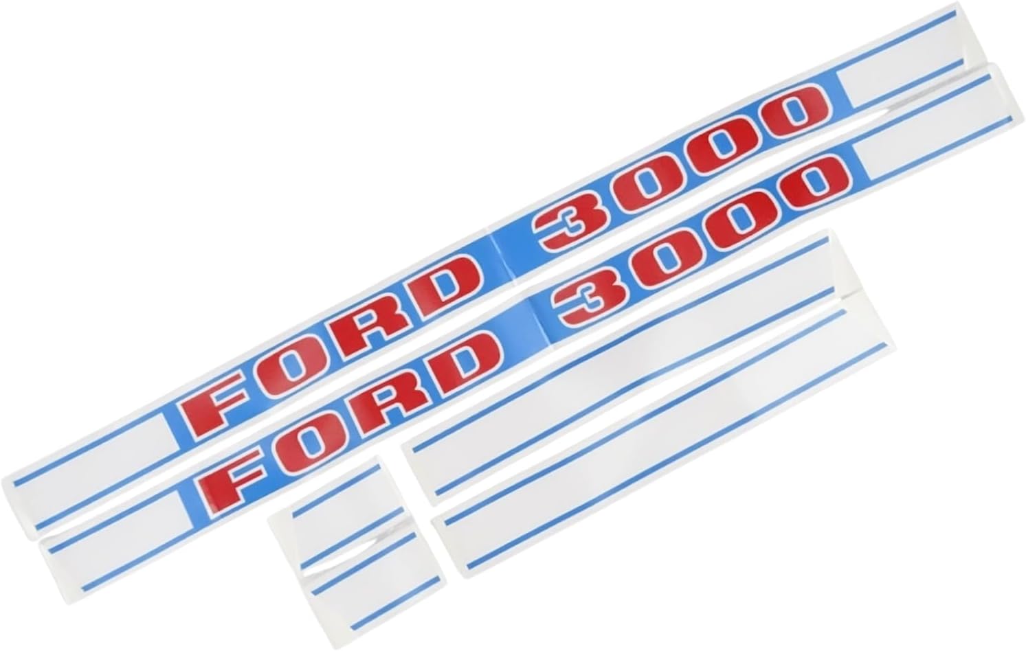 Hood Bonnet Sticker Set Kit Fit for Ford New Holland 3000 Tractor - Decal Graphic Restoration Set