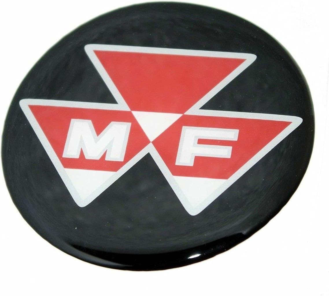 TAURISH Massey Ferguson 240 165 175 185 Round Black Red White Logo Sticker Unit 85mm