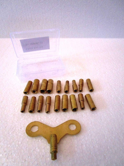 Brass Blessing : 18 Sizes Clock Keys Set - 18 Prong Clock Winding Tools (5020)