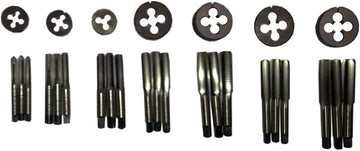 MODEL ENGINEERING TAP DIE SET 7 SIZE 3/16" to 3/8" - 32 & 40 TPI CARBON STEEL ME