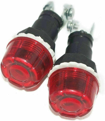 TAURISH PAIR AMBER DASH BOARD WARNING LIGHT+12V BULB FOR MASSEY TRACTOR& S