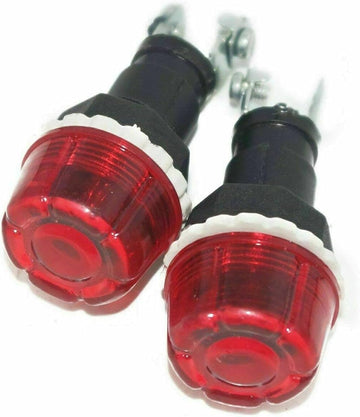 TAURISH PAIR AMBER DASH BOARD WARNING LIGHT+12V BULB FOR MASSEY TRACTOR& S