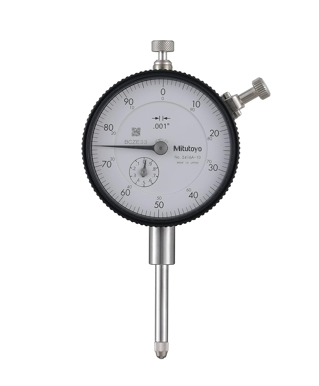Mitutoyo 2416A-10 Dial Indicator DG .001 Grad, 0-1" Range