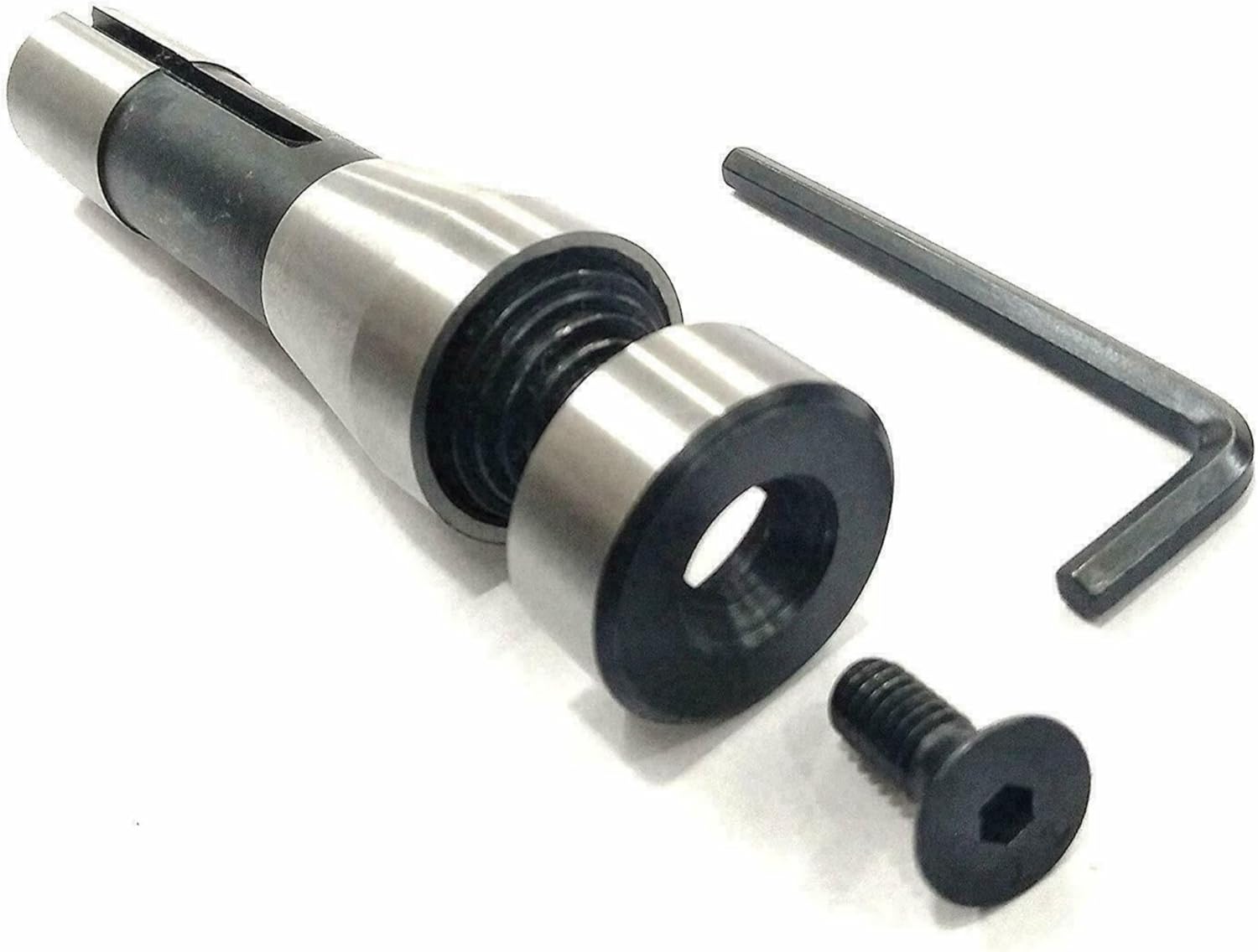 TAURISH Slitting Saw R8 Shank Holder Arbor for Milling Machine Bridgeport – Accepts 1/2", 5/8", 3/4", 7/8", & 1" Saw Blades (Cutter Not Included)