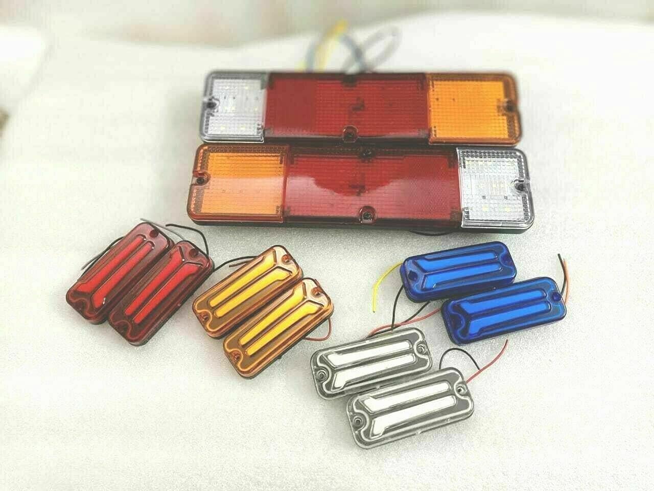 Royal Crusaders Suzuki Samurai Sierra SJ413 410 Set Of Led Tail+ Multiple Colors Indicators Light