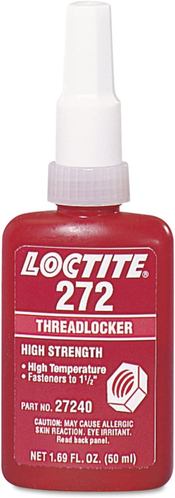 Loctite 272 Threadlocker, High Temp/High Strength - threadlocker 50 ml bottle 272 high temp