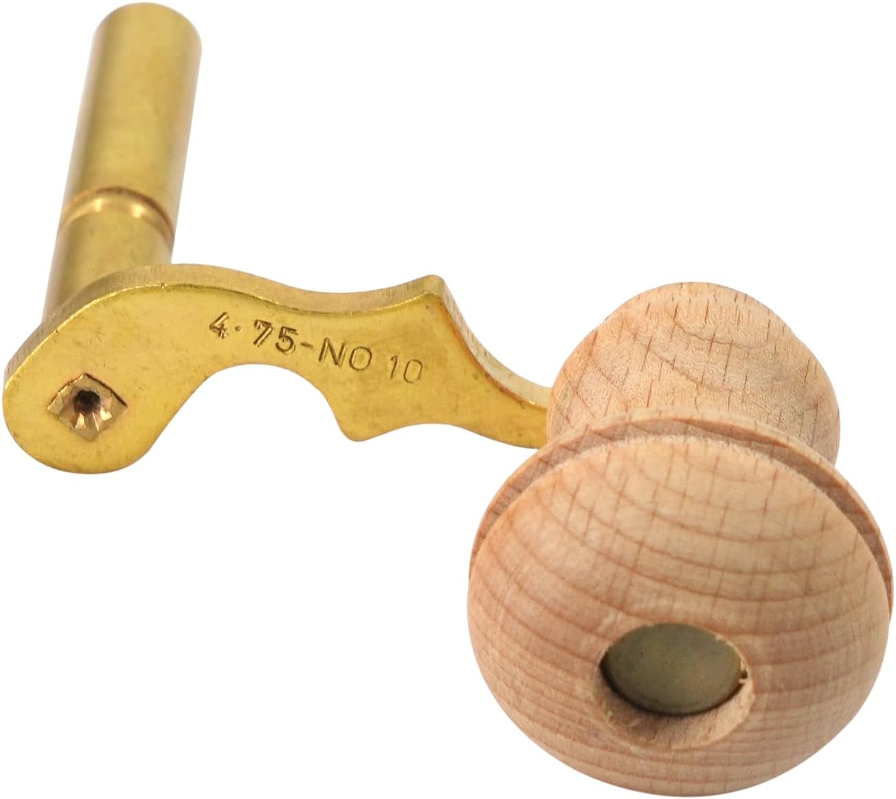 TAURISH Modern Grandfather Clock Winding Key Crank Winder Howard Miller Sligh Ridgeway Pearl Mainspring Key Clock Winding Tool Brass Made