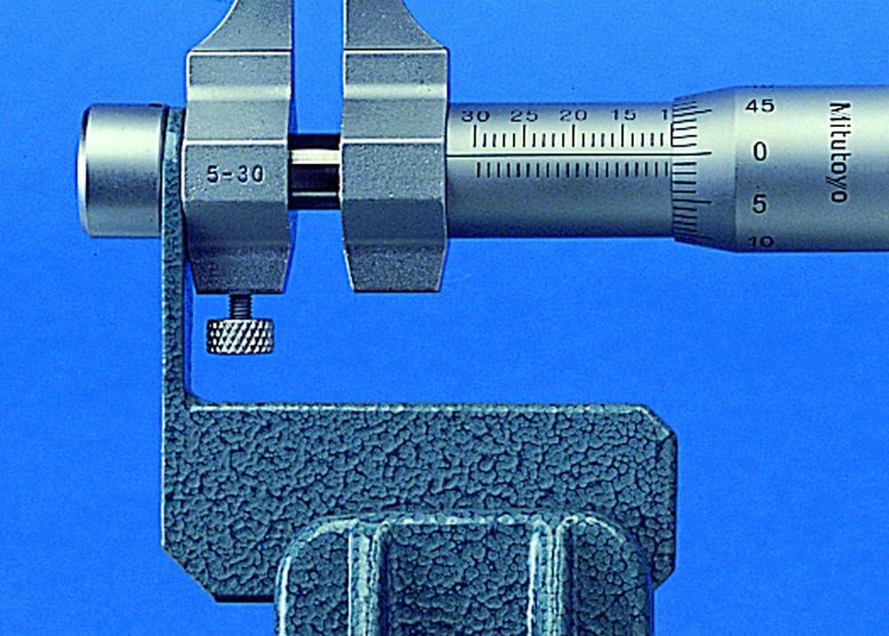 Mitutoyo 145-185 Vernier Inside Micrometer, Caliper Type, 5-30mm Range, 0.01mm Graduation, +/-0.005mm Accuracy