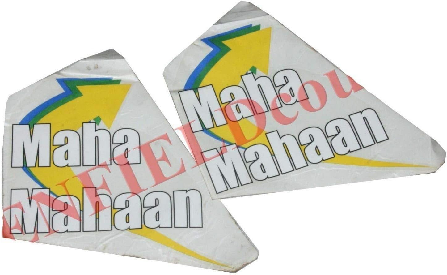 TAURISH New Massey Ferguson Maha Mahaan Bonnet Side Decal Emblem Sticker Set