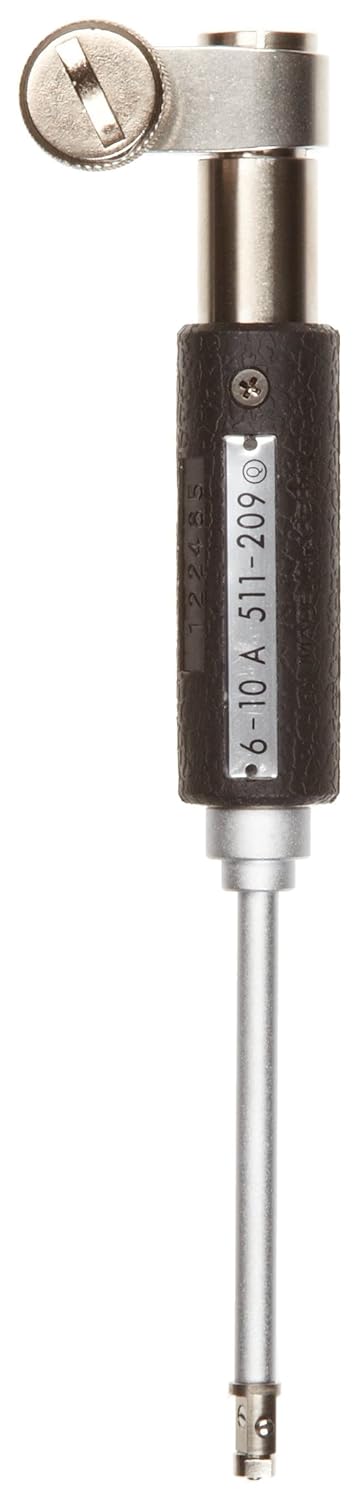 Mitutoyo 511-209 Dial Bore Gauge for Small Holes, 6-10mm Range, Without Dial Gauge or Protector Cover