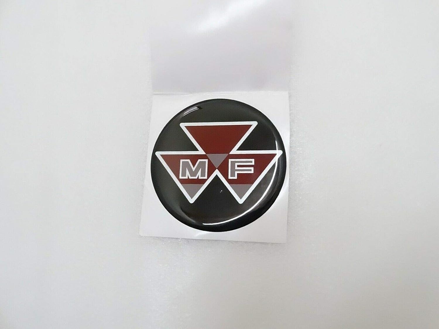 Royal Crusaders Massey Ferguson Round Black Red Logo Sticker Unit 90mm