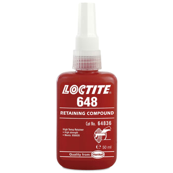 Genuine Henkel Loctite 648 X 50ml Press Fit High Strength Rapid Cure Retaining Compound Bottle