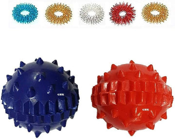 Accupressure Sujok Ball Energy Plastic (2pc) Sujok Ring (5pc) Multicolour