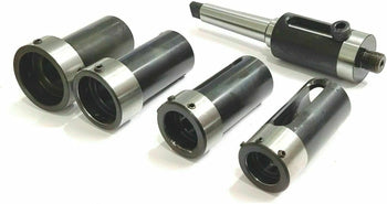 TAURISH Floating Tailstock Die Holder Set MT-2 Threading & Tapping for Lathe – Includes 65mm Chuck, M14 x 1 Thread, Hardened Shank, and Precision Ground 2MT Morse Taper