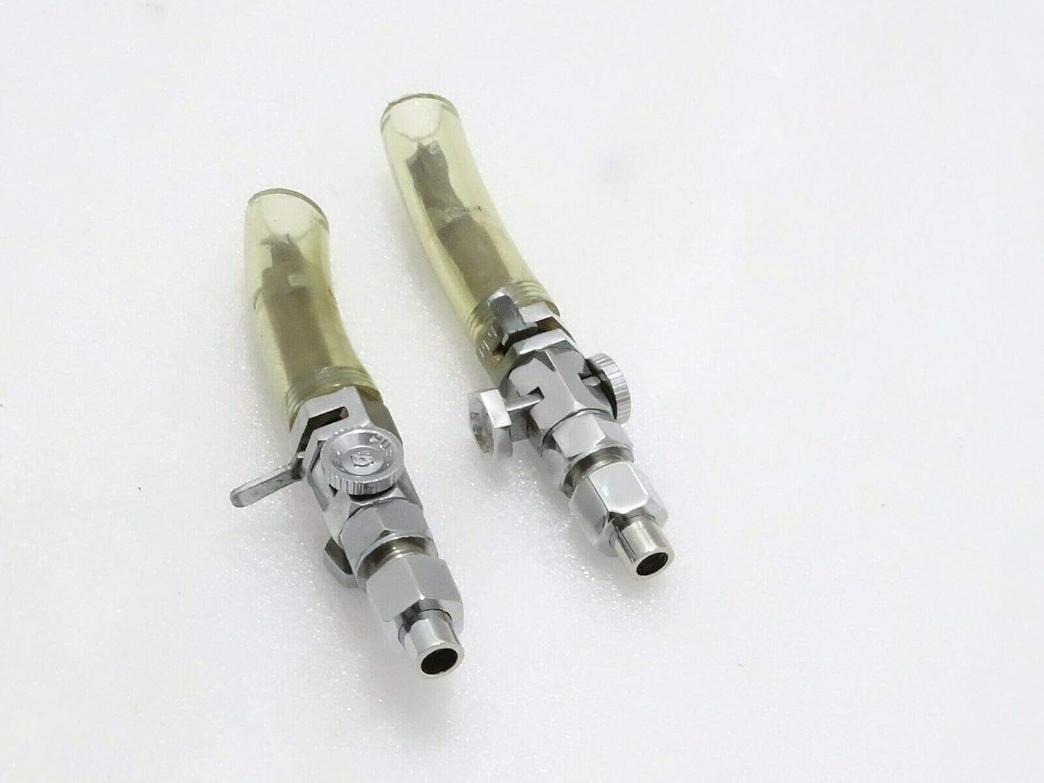 Royal Crusaders Triumph Fuel Petrol Gas Tank Brass Chrome Tap Reserve 1/4" X 1/4" Pair