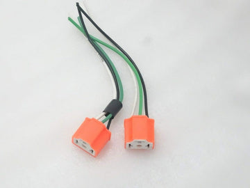 Royal Crusaders Massey Ferguson Tractor Wiring Plug Socket Wire 3 Pin Pair For Head Light