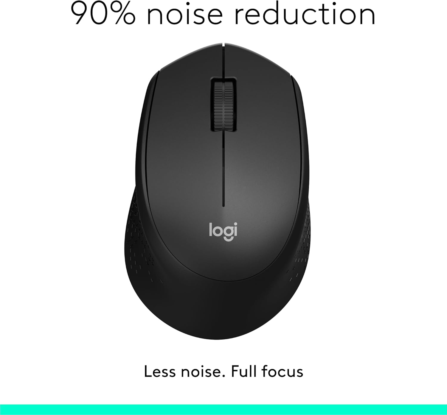 Logitech M331 Silent Plus Wireless Mouse- Black