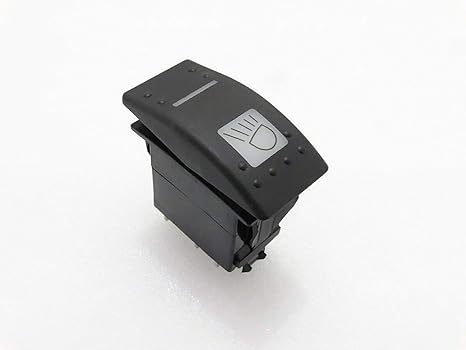 NGK Royal Crusaders Panel Switch, Rocker, Push Button, Black, 1-way, 1 Count, Suitable for JCB 3CX (Part No.701/60004)