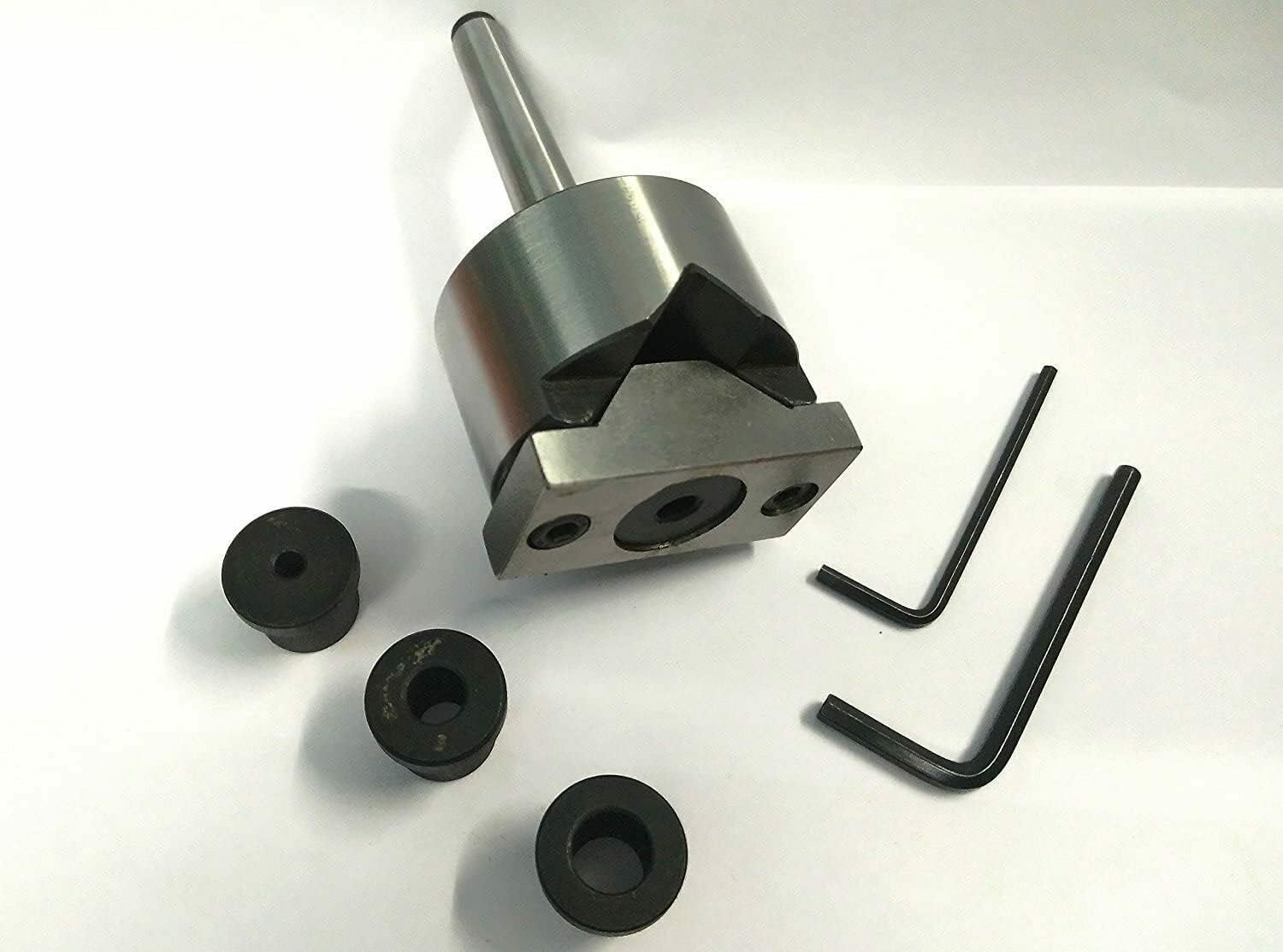Lathe's Tailstock V Adaptor MT2 For Round Bar Drilling on Lathe Machine - New