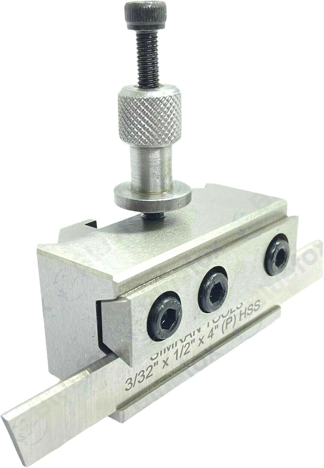 TAURISH Parting Holder T37 Quick Change Toolpost Holder for Super 7 & ML7 Myfords – Includes HSS Parting Tool Bit 3/32" x 1/2" x 4" and Allen Key