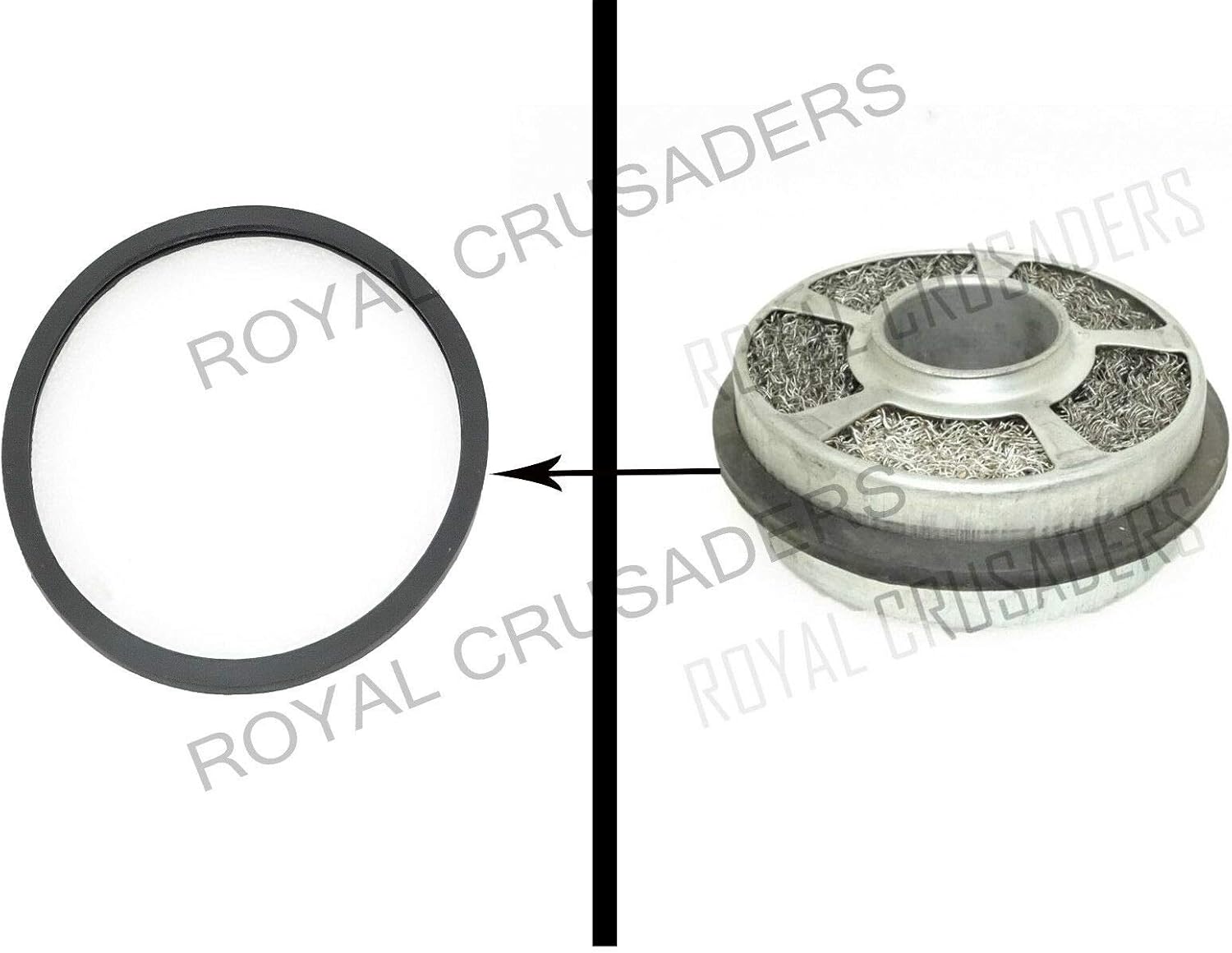 NEW MASSEY FERGUSON 35,135,240 OIL BATH AIR CLEANER FILTER RUBBER ONLY