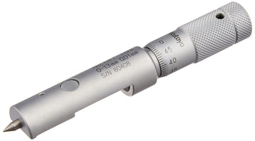 Mitutoyo 147-103 Can Seam Micrometer, Ratchet Stop, 0-13mm Range, 0.01mm Graduation, +/-0.003mm Accuracy, For Steel Cans