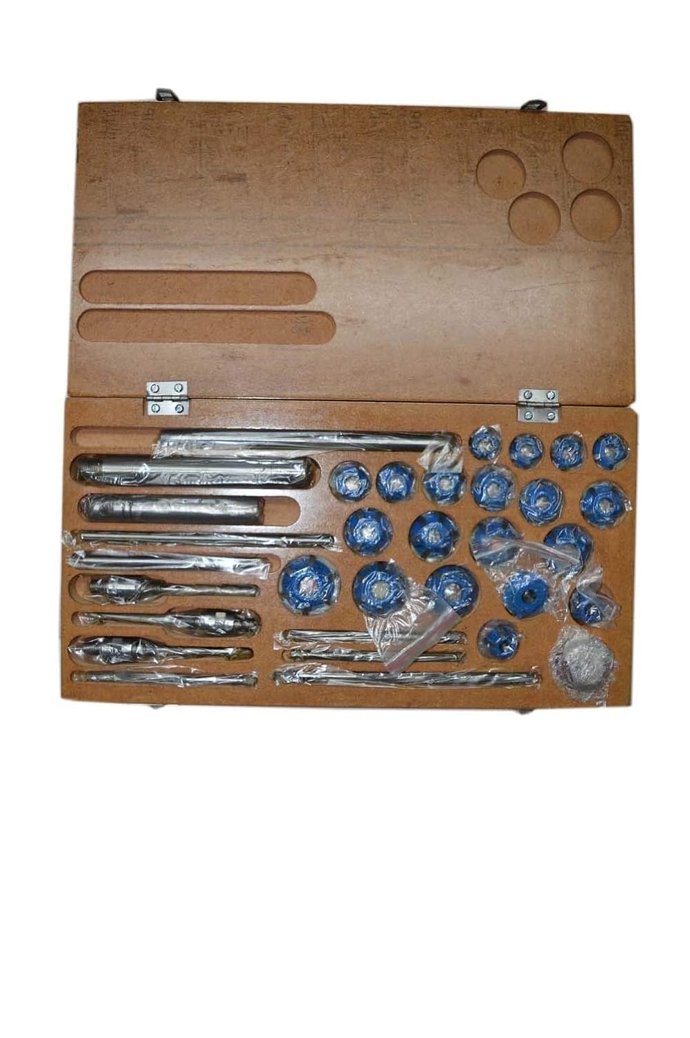 21 PCS Valve SEAT Cutter KIT Carbide Tipped 4 HSS REAMERS 4 Stems 3 ARBOUR 2 DRV