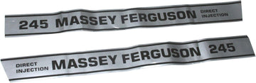 RS Vintage Parts RSV-B00ZFS9T36-00388 Massey Ferguson 245 Tractor Bonnet Side Decal Emblem Sticker Set