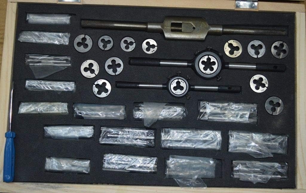 TAP DIE SET BSW BSF BSCYCLE BA BSP CEI WHITWORTH ALL IN ONE SET - BSA NORTON AJS