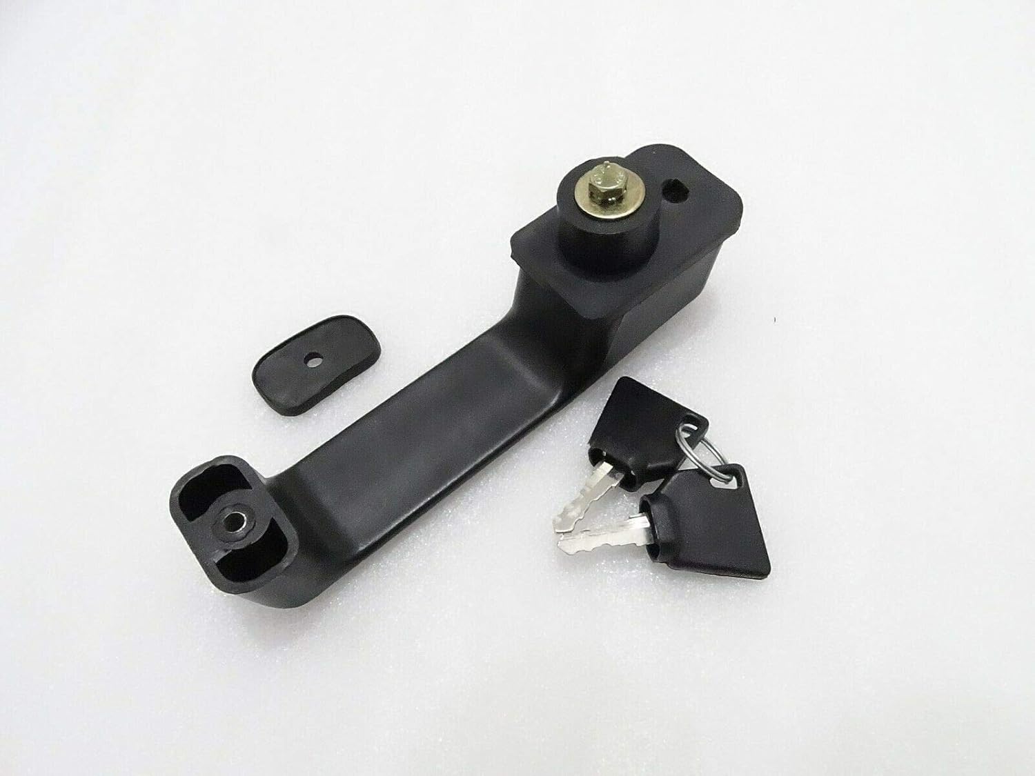 Royal Crusaders JCB 3DX 3CX BLACK PLASTIC DOOR LOCK HANDLE WITH 2 KEYS
