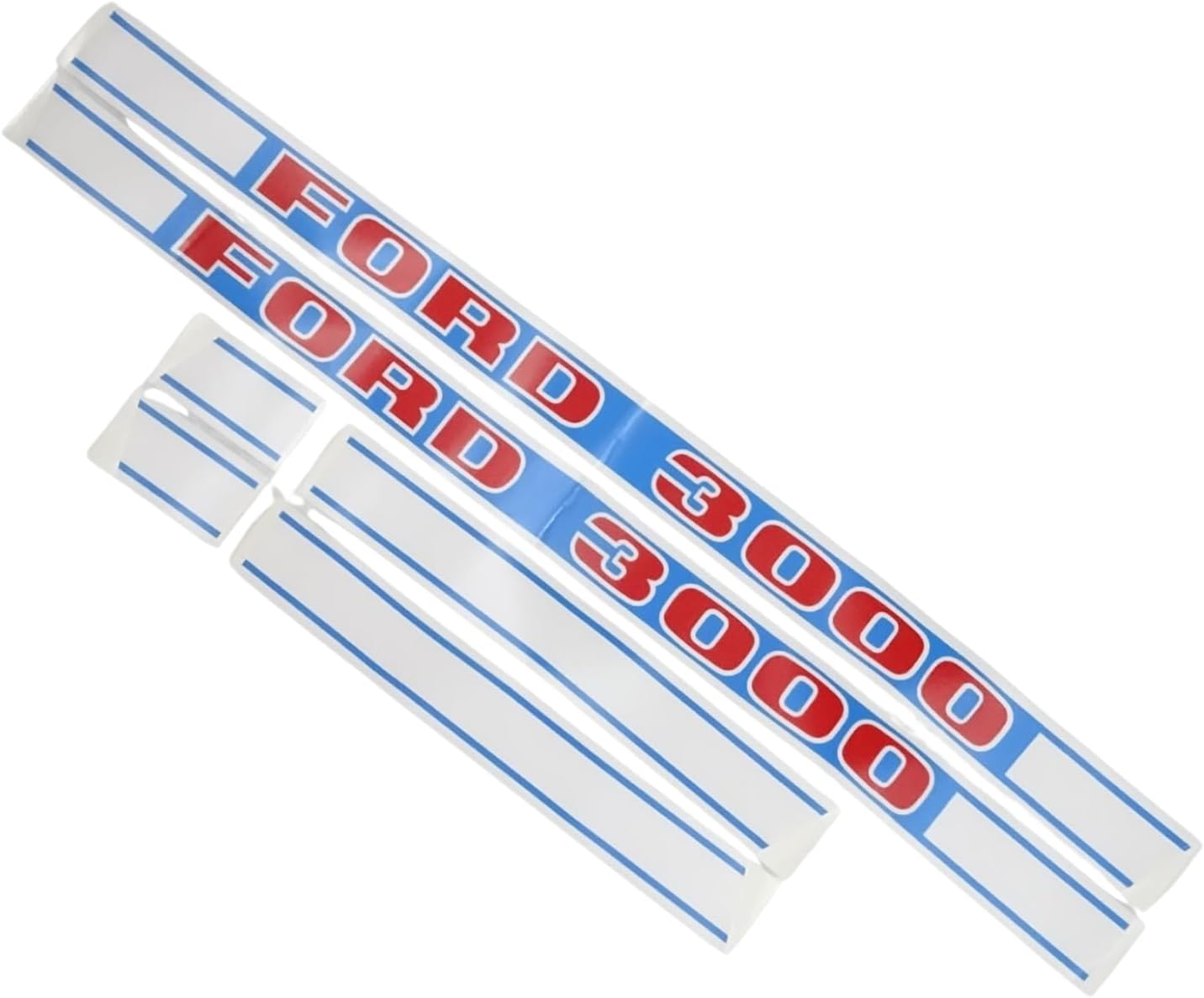 Hood Bonnet Sticker Set Kit Fit for Ford New Holland 3000 Tractor - Decal Graphic Restoration Set