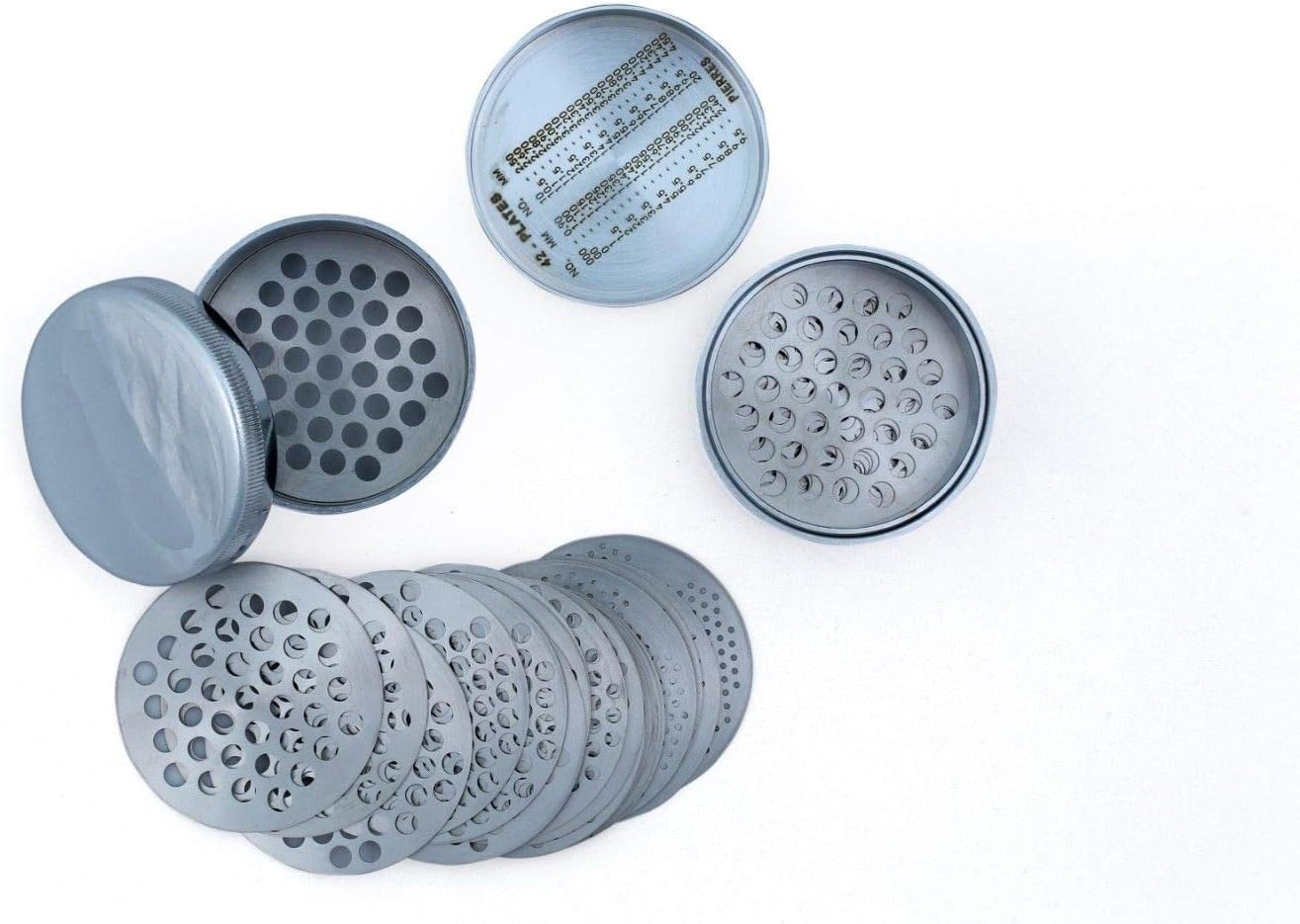 DIAMOND SIEVE 33 MM SET OF 42 PLATES JEWELRY TOOL MEASURE GEMSTONES ECO MODEL
