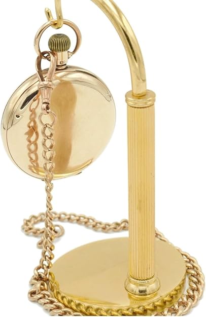 Pocket Watch Stand Half Arch Stand Arched Holder Display Gold Tool (Watch Not Included)