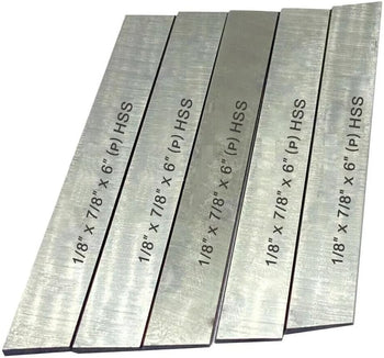 TAURISH Lathe Cut Off Parting Tool Blade Set 5 Pieces 1/8