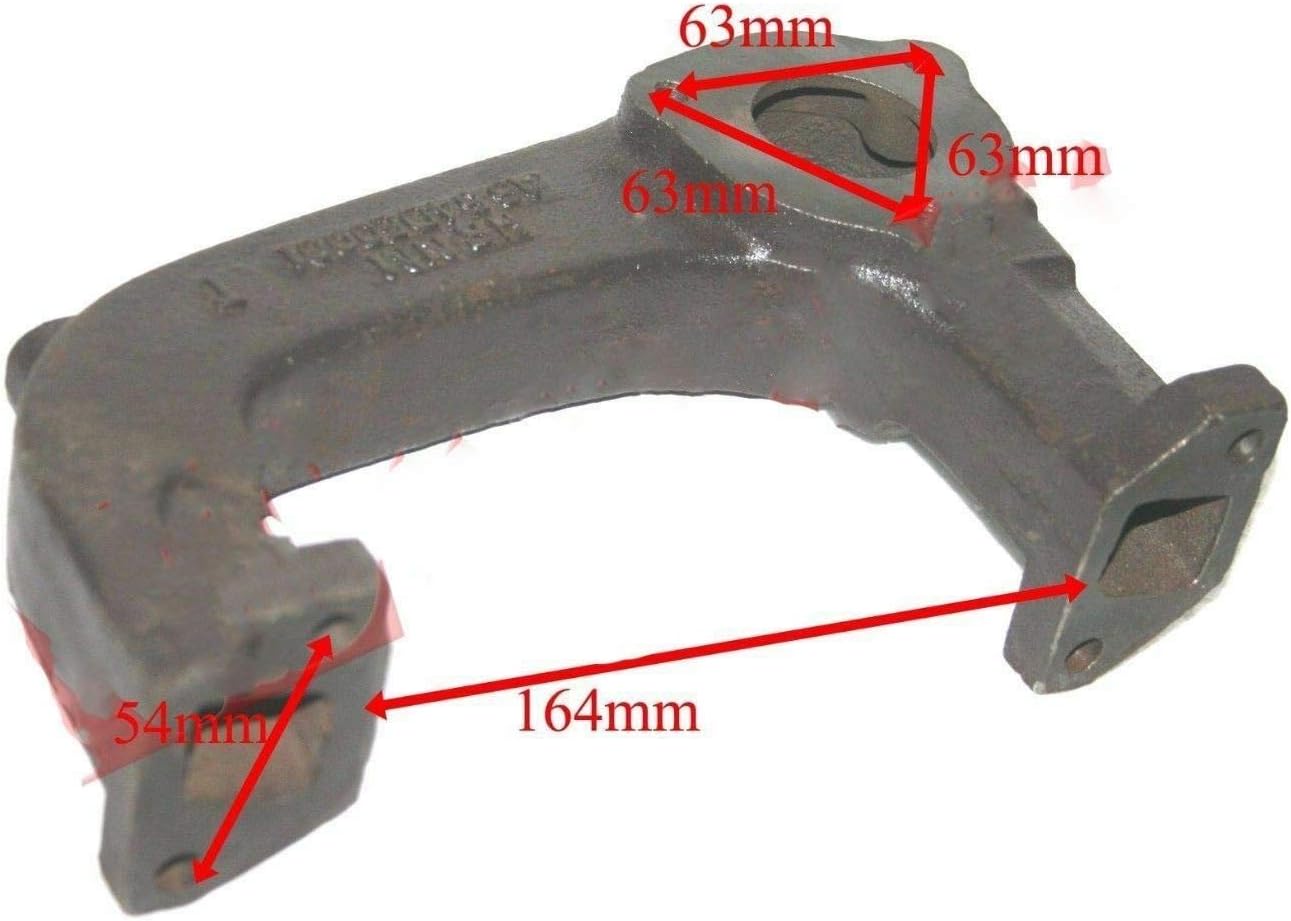TAURISH Cylinder Head Exhaust Manifold 'Massey Ferguson' Leyland Landini Parkins