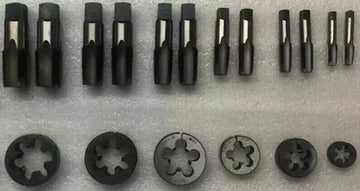 Taurish British Standard Pipe Tap & Die Set 1/8" To 3/4"- Bsp Tap Die Set