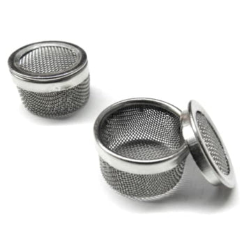 TAURISH Ultrasonic Cleaner Mini Basket Set Small Parts Mesh Holder for Screws and Tiny Components 2 Pieces Pack